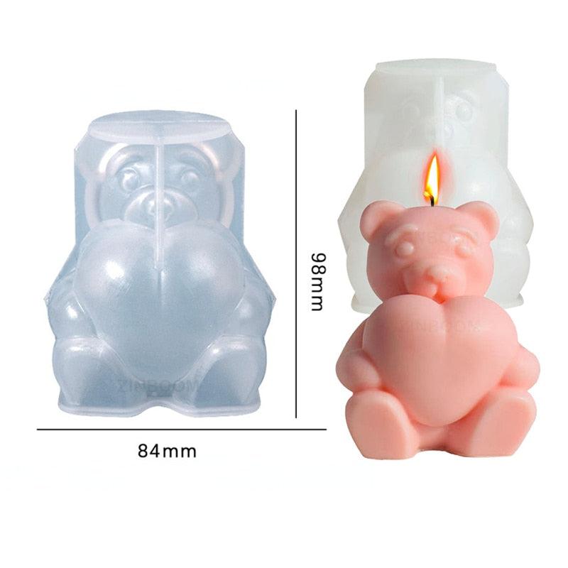 Animals Silicone Mold | DIY 3D Animal Doll Soap, Resin, Plaster, & Chocolate Mould – Perfect for Home Decor and Thoughtful Valentine's Day Gifts