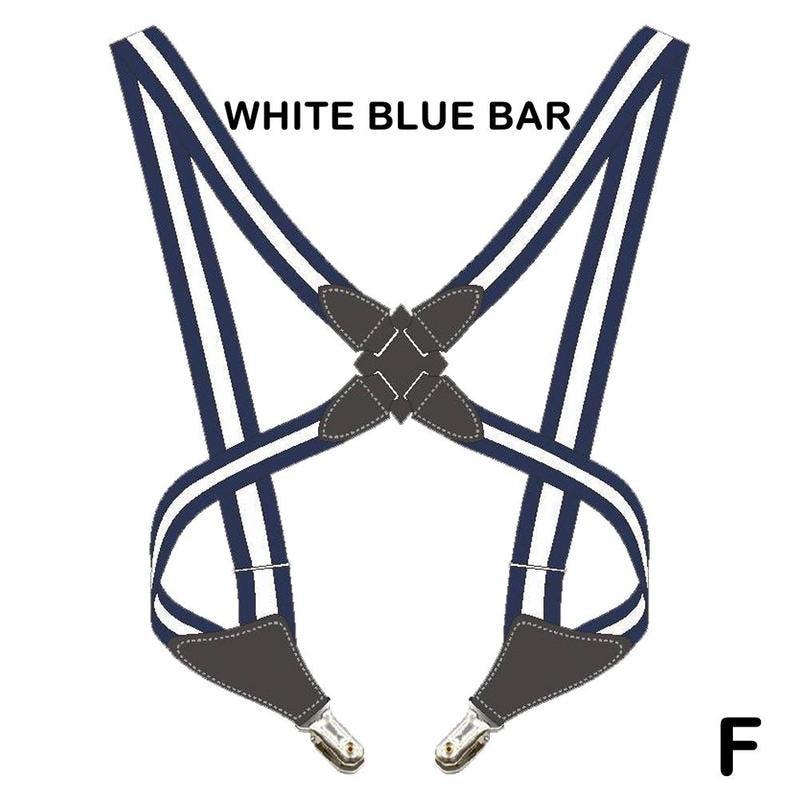 Men's Adjustable X-Shaped Suspenders | Elastic Braces with Side Clips for Stylish Trousers Support