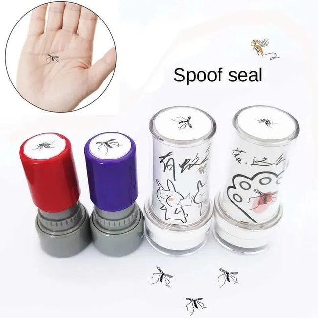 Whimsical Mosquito Stamps: Add a playful touch to DIY projects with our Mosquito Black Ink Stamps. Perfect for scrapbooking, painting, and album decor in random vibrant colors— an amusing children's toy!