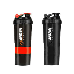 Shaker Protein Bottle with 3 Compartments | Perfect for Organizing & Storing Supplements