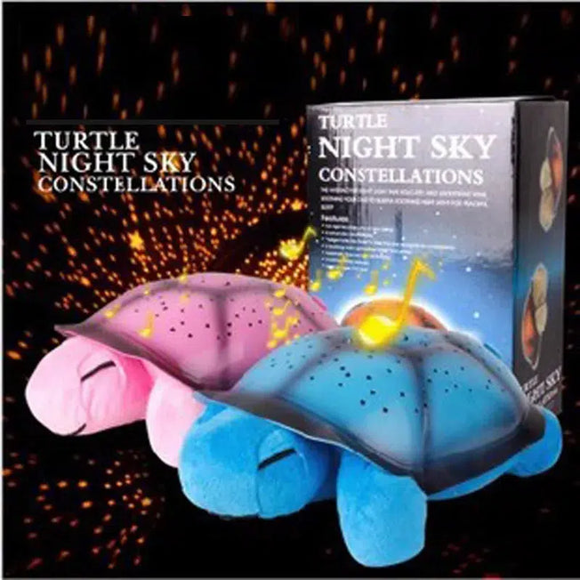 Magical Dreams: Tortoise Starry Sky Projector Lamp with Music - Plush Toys Galaxy Star Projector Light for Kids - A Stellar Gift for Sweet Dreams