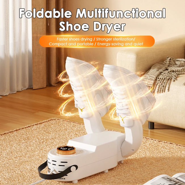 Introducing the Electric Shoe Dryer Boot Warmer – a multifunctional solution designed to keep your footwear and accessories dry, odor-free, and ready to wear