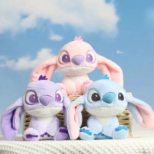 Disney Cute Lilo & Stitch Purple Stitch Pendant Plush Toy Cartoon Kawaii Stitch Figure Student Bag Couple Bags Pendant Gift