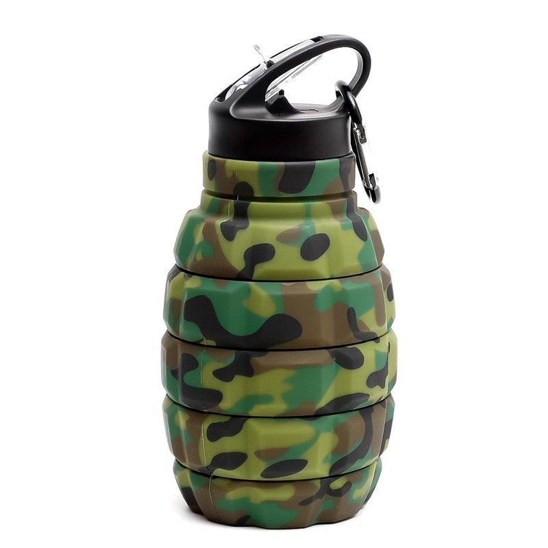 Collapsible Grenade Hydration Bottle | BPA-Free Silicone Bike & Hike Water Container