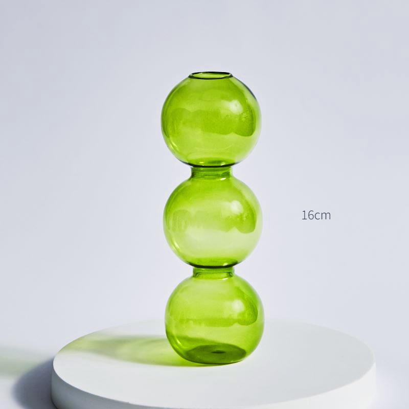 Nordic Green Glass Candle Holders | Elegant Home Decor & Thoughtful Gift