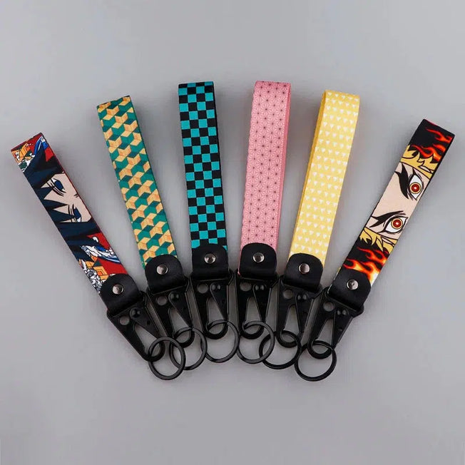 Japanese Anime Key Ring Lanyard: Elevate your keys with this stylish accessory featuring iconic anime designs. Perfect for cars, motorcycles, and everyday use