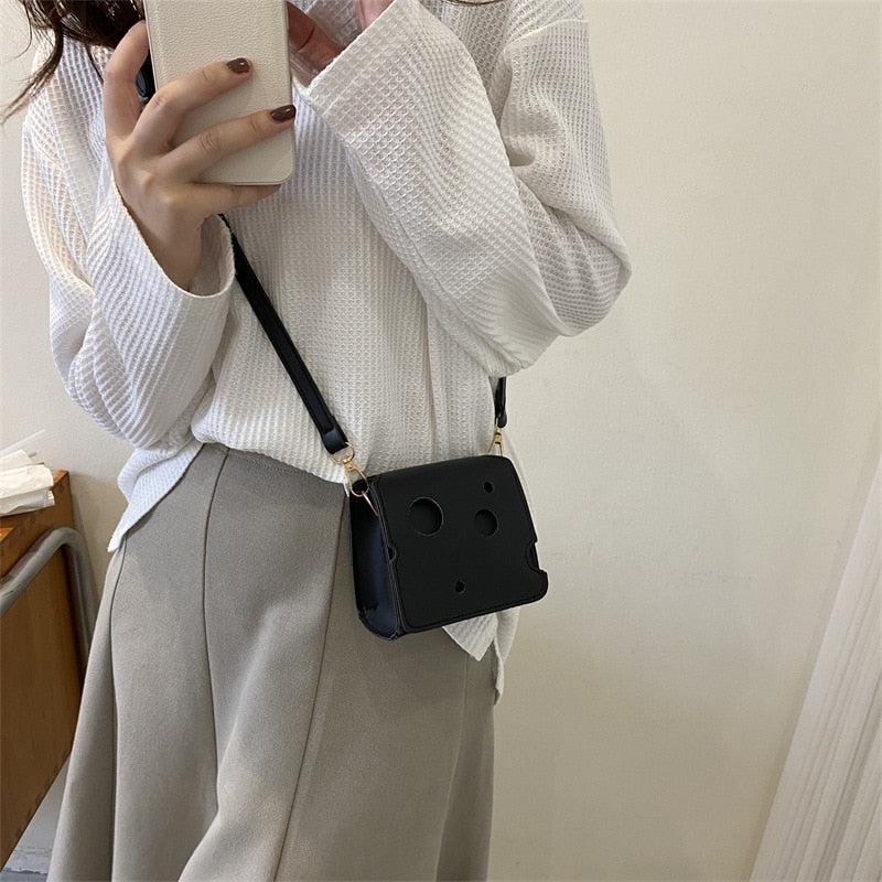 Ladies' Mini PU Leather Bags - 2 Adorable Patterns | Fashionable Crossbody Shoulder Bag