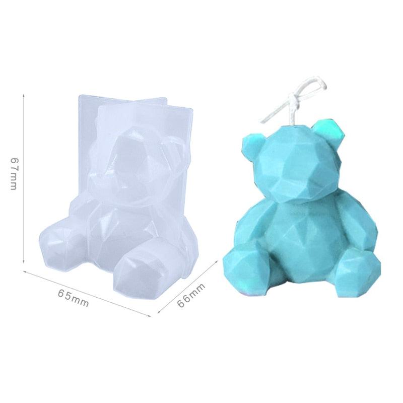 Animals Silicone Mold | DIY 3D Animal Doll Soap, Resin, Plaster, & Chocolate Mould – Perfect for Home Decor and Thoughtful Valentine's Day Gifts