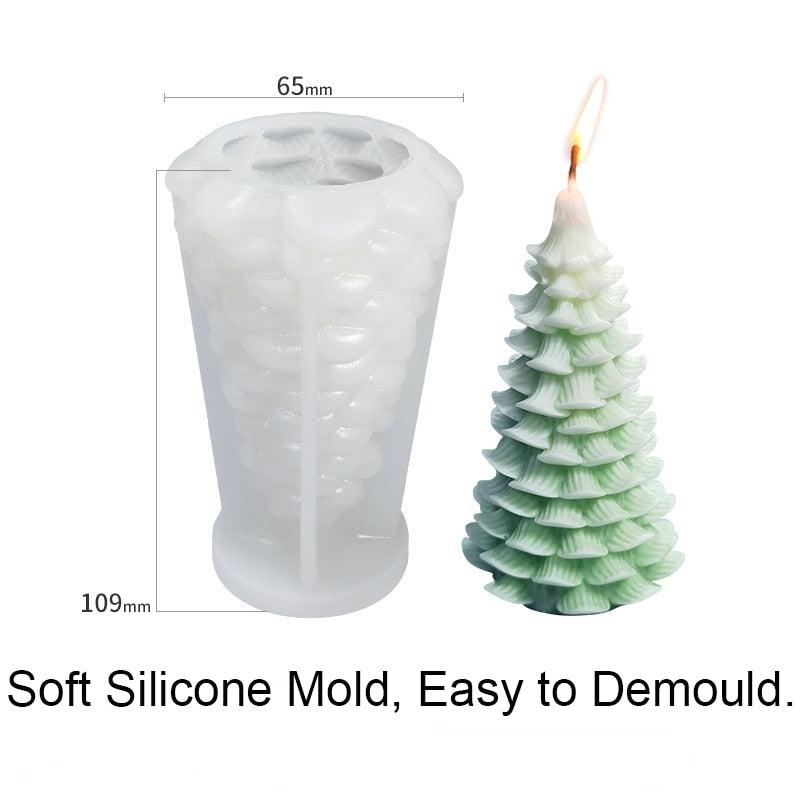 3D Christmas Themed Silicone Molds | Create Adorable DIY Aromatherapy, Candle, Gypsum & Resin Decorations