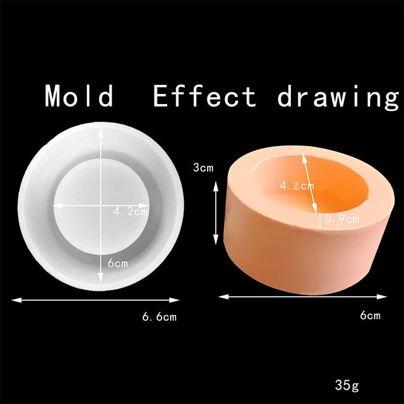Candle Holder Shaped Silicone Mold | Epoxy & Resin DIY Crafts | Home Decoration