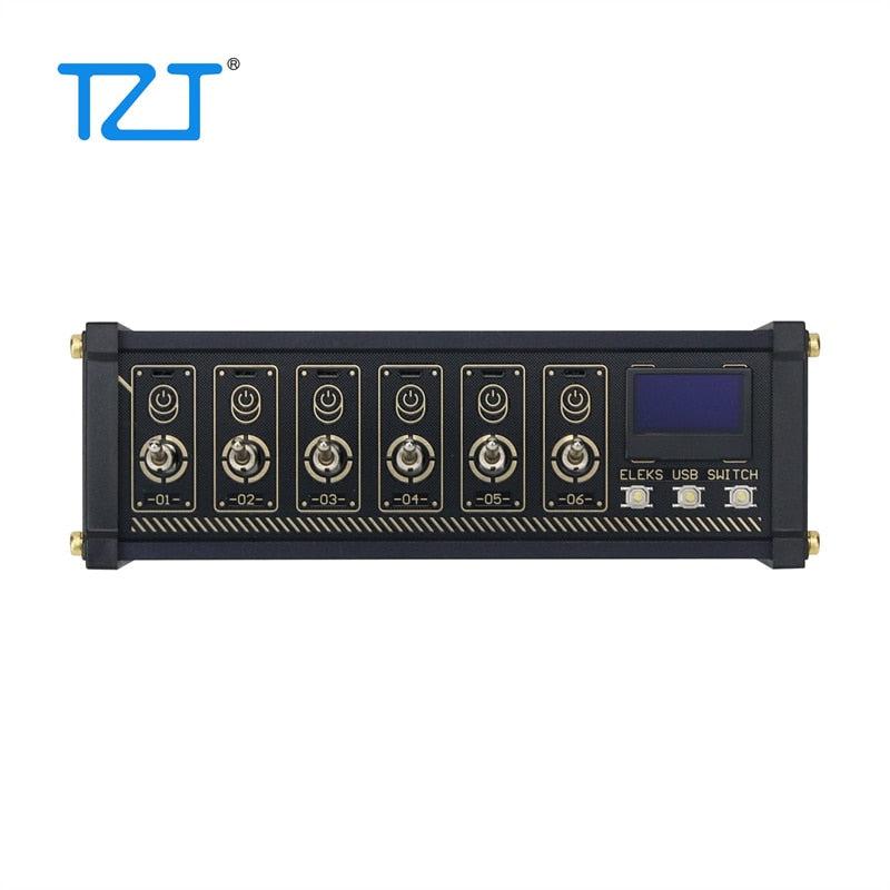 TZT Eleksmaker NK4 ELEKS USB Switch Hub: Enhance Your Connectivity with OLED Display & RGB Lights