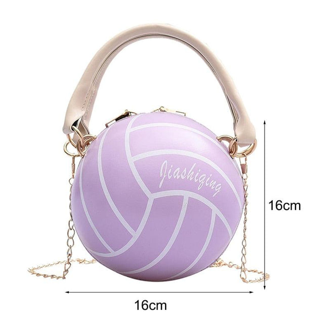 Stylish Basketball Crossbody Bag Creations | High-Quality Leather | Multi-Purpose Chain Strap | Ideal for Teens