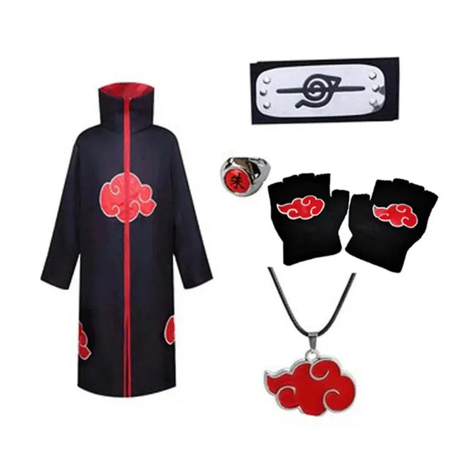 Akatsuki Cloak Naruto Cosplay Costume: Let your kids transform into their favorite characters with this Itachi-inspired outfit