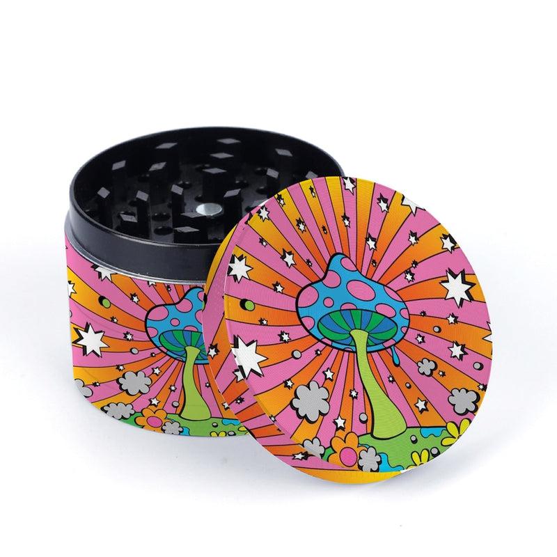 Vibrant Colors Grinder | 4 Layers Zinc Alloy Metal Grass Grinder | Hand Spice Cutter | Unique Gift Idea