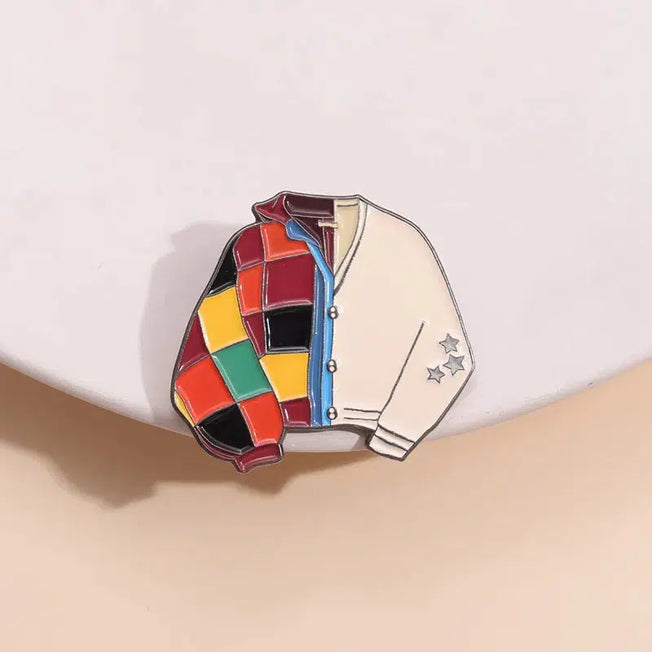 Colorful Jacket Sweater Enamel Pin: Mix & Match Music Singer Brooch - Lapel Jewelry for Fans - Wholesale, a Unique Gift for Friends