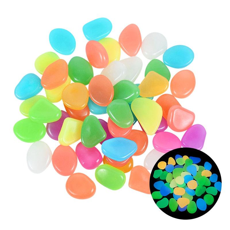 Glow in the Dark Garden Glow Stones | Luminous Stones for Walkways, Garden Path, Lawn & Yard