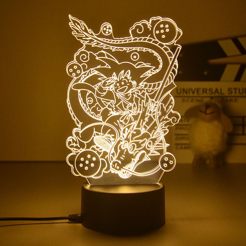 Dragon Ball Table Lamp | Light Your Space with DBZ Characters Figure 3D LED Night Light