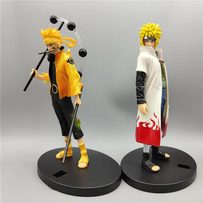 This 18cm Naruto Uzumaki and Namikaze Minato action figure set is a perfect addition to any anime fan's collection