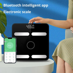 Cutting-Edge Bluetooth Body Fat Scale | Smart Charging, Precision Weighing & BMI Analysis for Adults