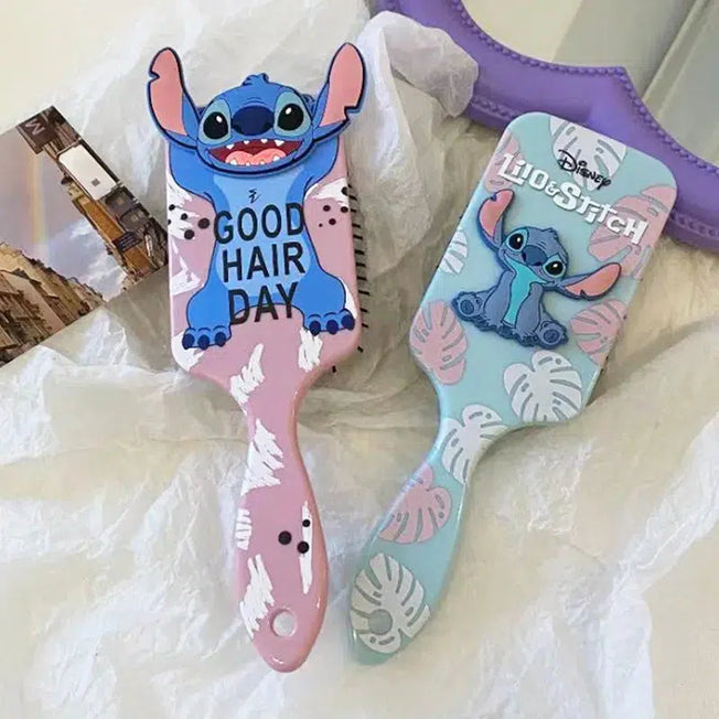 Disney Stitch Air Cushion Massage Combs – Anime Cartoon Children's Hair Brush and Hairdressing Tool – Fun Kids' Toys and Gifts