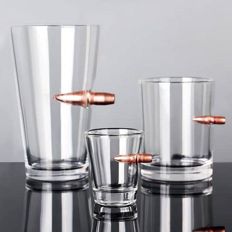 Bullet Penetrating Glasses | Unique Barware for Vodka & Shots