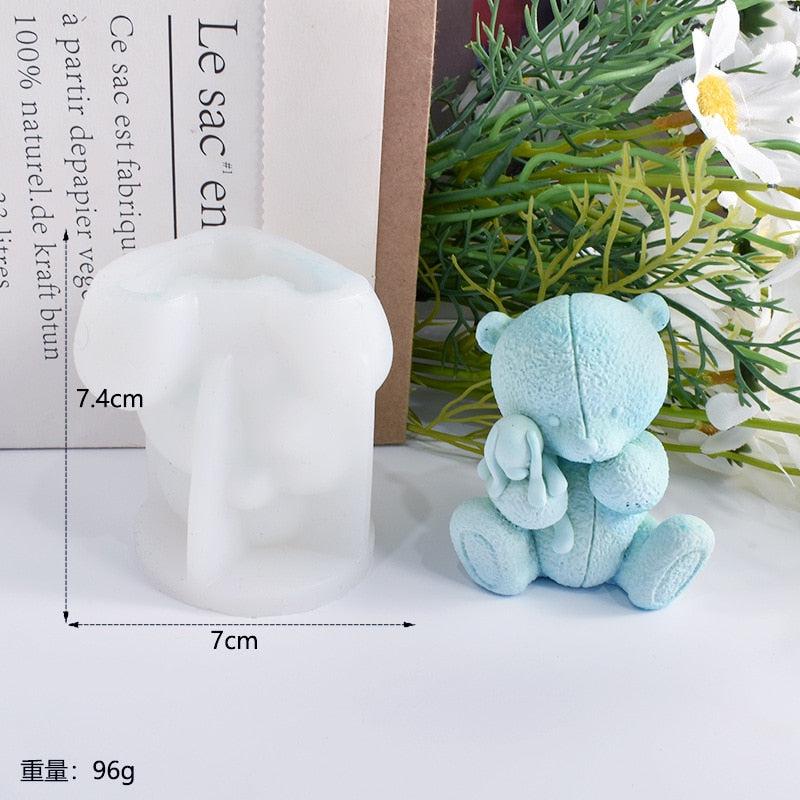 Animals Silicone Mold | DIY 3D Animal Doll Soap, Resin, Plaster, & Chocolate Mould – Perfect for Home Decor and Thoughtful Valentine's Day Gifts