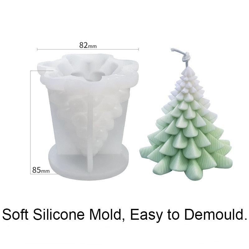 3D Christmas Themed Silicone Molds | Create Adorable DIY Aromatherapy, Candle, Gypsum & Resin Decorations