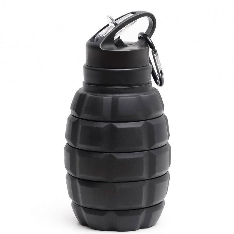 Collapsible Grenade Hydration Bottle | BPA-Free Silicone Bike & Hike Water Container