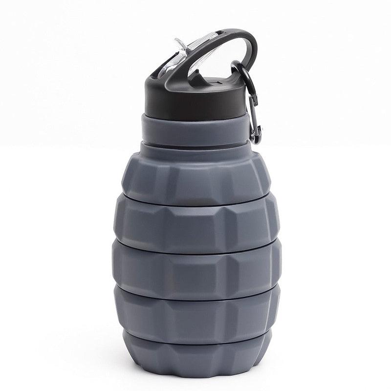 Collapsible Grenade Hydration Bottle | BPA-Free Silicone Bike & Hike Water Container