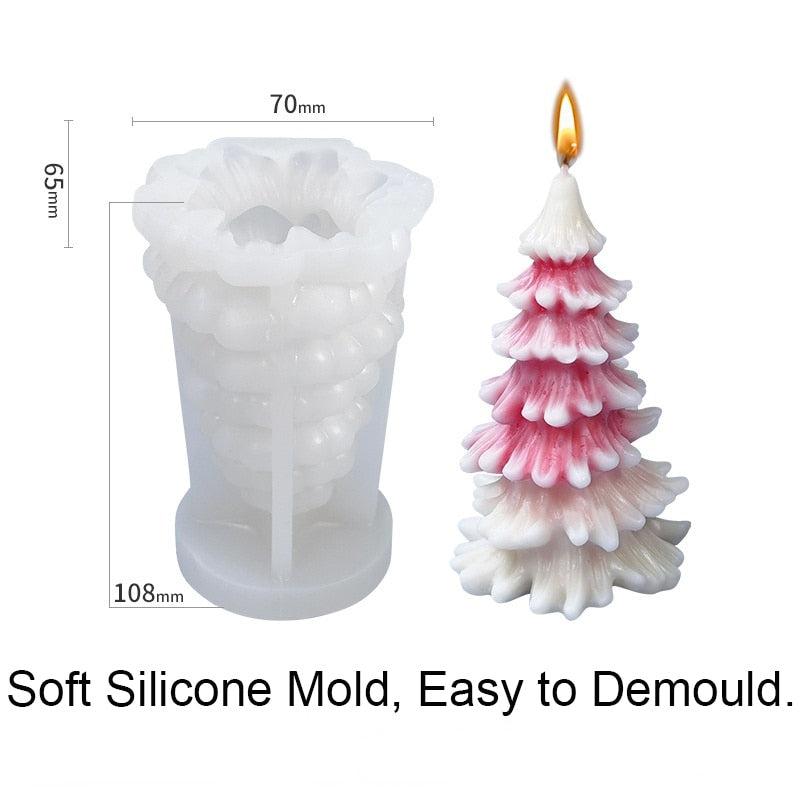 3D Christmas Themed Silicone Molds | Create Adorable DIY Aromatherapy, Candle, Gypsum & Resin Decorations