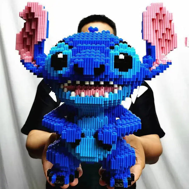 Disney Building Block Stitch Giant Stitcher Assembly Toy: Children's Birthday Gift, Puzzle Desktop Decoration