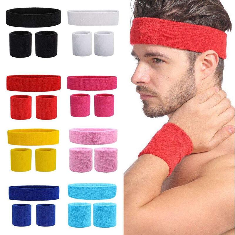 3 pcs / Set Sports Headband and Wristbands Set | Perfect for Active Individuals