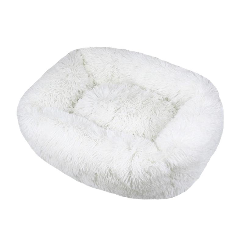 Square Plush Dog Mat Bed for Small, Medium, Large Dogs | Calming & Washable Kennel | Pet Supplies