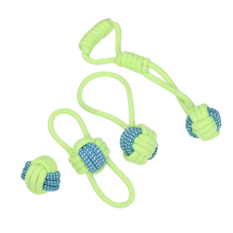 Interactive Dog Toys | Cotton Rope Chew Toy with Ball for Large & Small Dogs | Fun & Healthy Pet Accessories