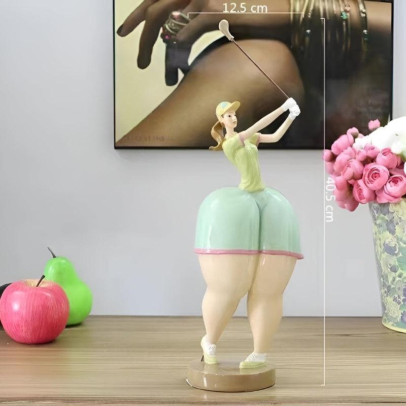 Nordic Playful Cartoon Intrigate Beauty Women Ornaments | Creative Desk Figurines for Home Living Room Decoration