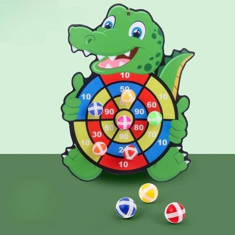 Interactive Cartoon Animal Dart Board Sticky Ball Toy | Educational and Fun Christmas Gift for Children