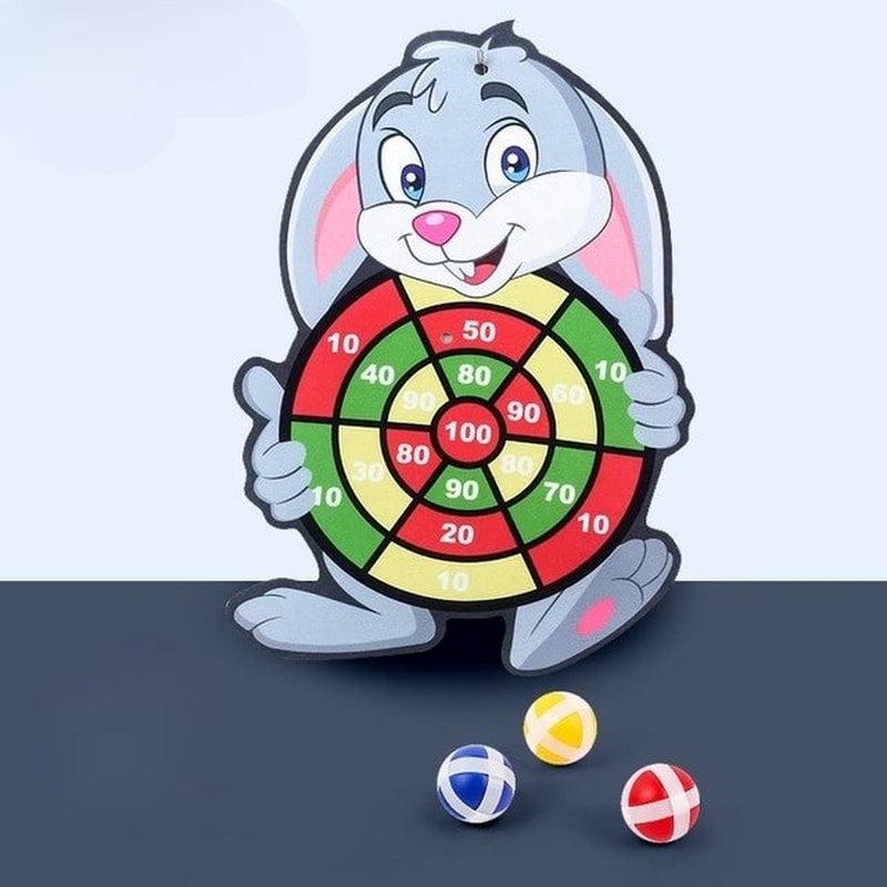 Interactive Cartoon Animal Dart Board Sticky Ball Toy | Educational and Fun Christmas Gift for Children