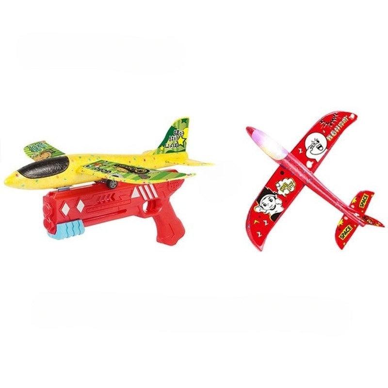 Foam Plane Launcher Catapult Glider Airplane Gun Toy | Fun & Exciting Game for Children