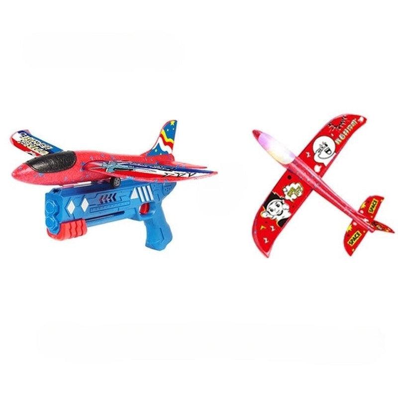 Foam Plane Launcher Catapult Glider Airplane Gun Toy | Fun & Exciting Game for Children