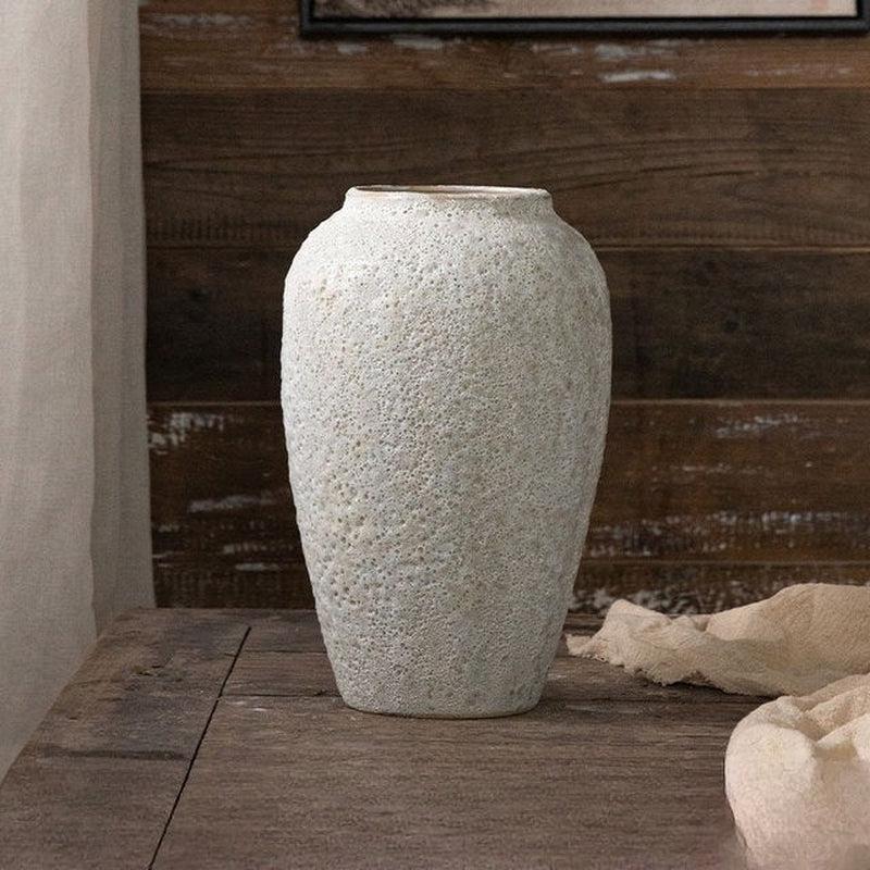 Retro Creative Old Hydroponic Ceramic Vase | Home Decoration for Flower Arrangement | Living Room Decor