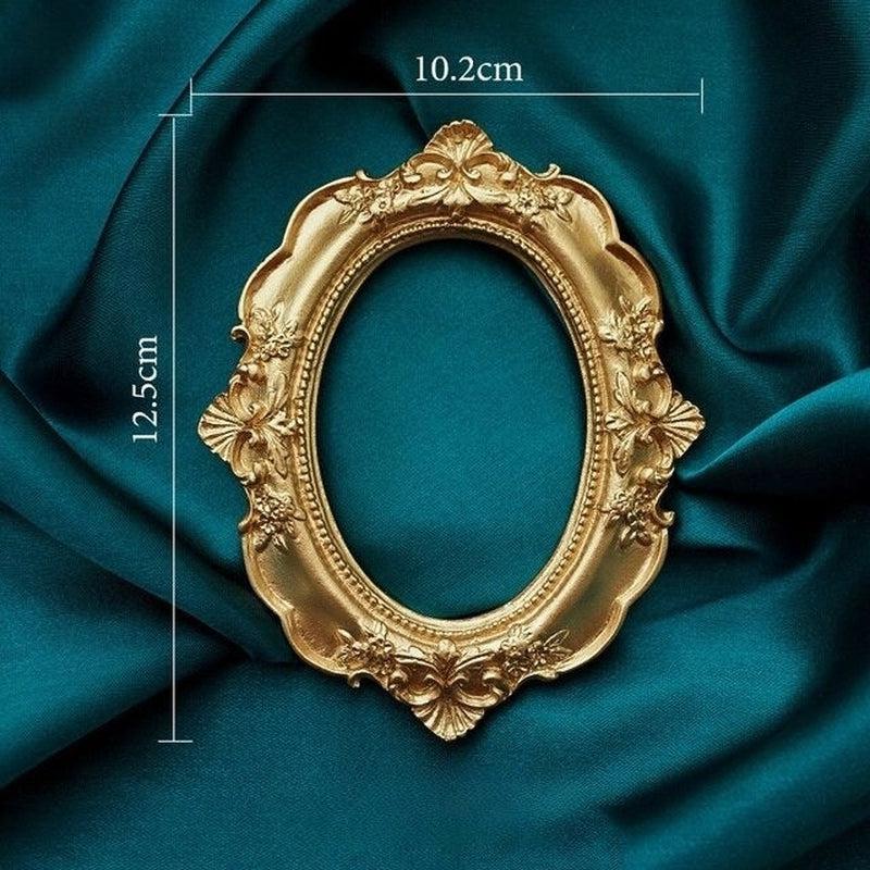 Golden Retro Photo Frame | Nail Art Jewelry Decoration | Home Decoration | Photography Background Shooting | Photo Props