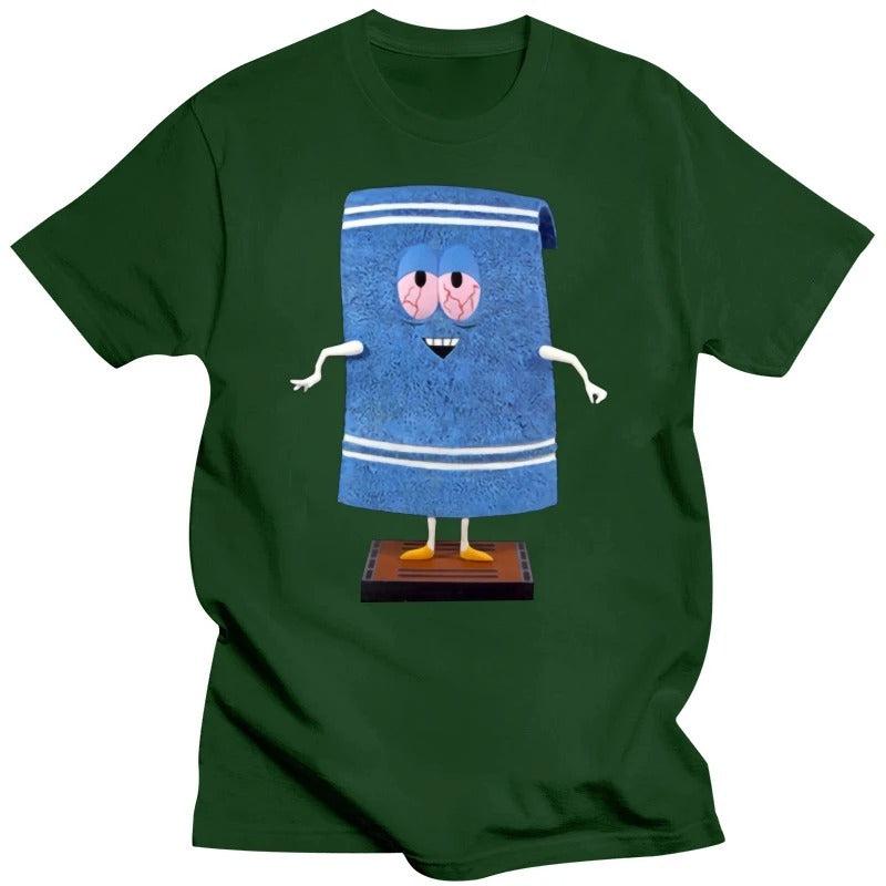 South Park Towelie Comical Cotton T-Shirt | Men's Stylish Brand Tee with a Humorous Spin