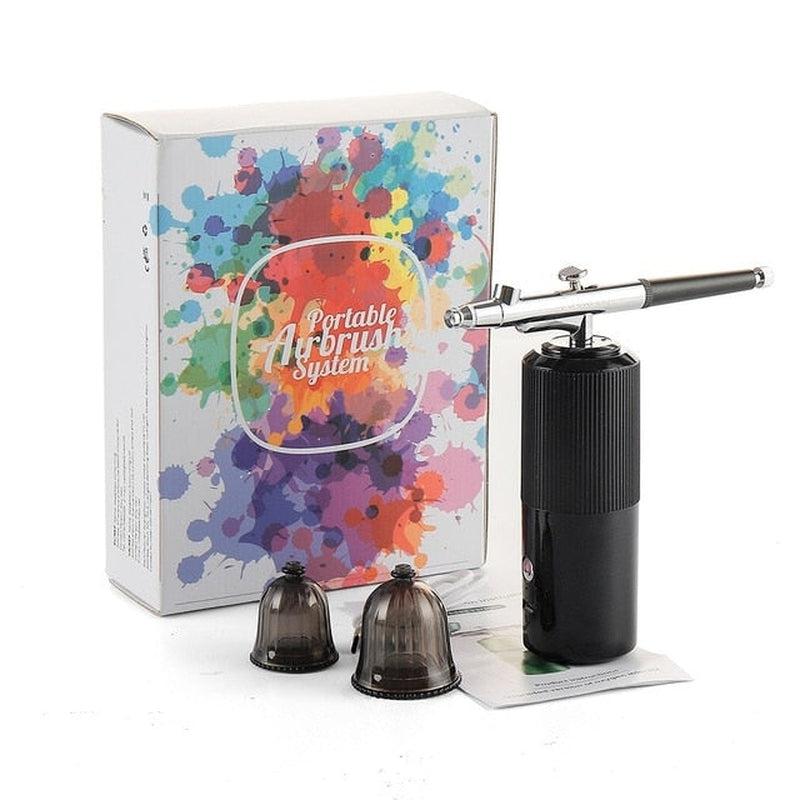 ForeverLily Airbrush Makeup Tools | One-Button Operation, Easy Cleaning, Silent Mist, Wireless Charging | Versatile Beauty & Tattoo Airbrush Kit