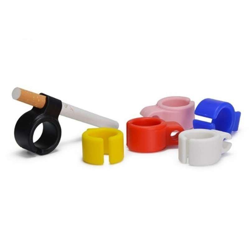 Silicone Cigarette Holder Waterproof Portable Ring Hand Rack Finger Clip Tobacco Accessories For Men Smoke Supplies Gifts