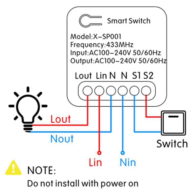 433Mhz Light Switch | Smart Home Touch Control Receiver for LED Lights, AC220V Compatible