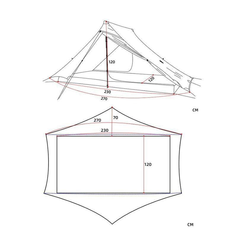 Ultimate Comfort and Durability | 2 Person Double Tent - Lightweight, Waterproof & High-quality Fabric