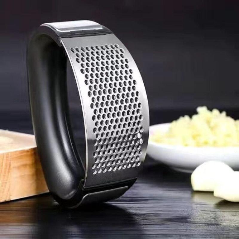 Stainless Steel Garlic Press Crusher | Manual Garlic Mincer