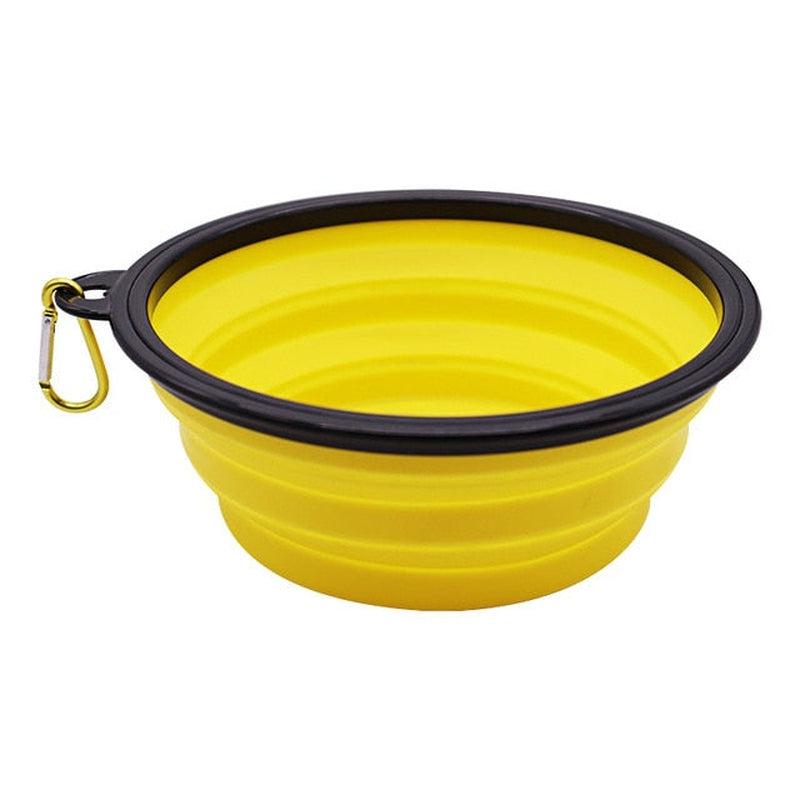 Foldable Silicone Pet Bowl | Portable and Collapsible Feeder for Dogs | Ideal for Outdoor Camping & Travel | 350ml & 1000ml