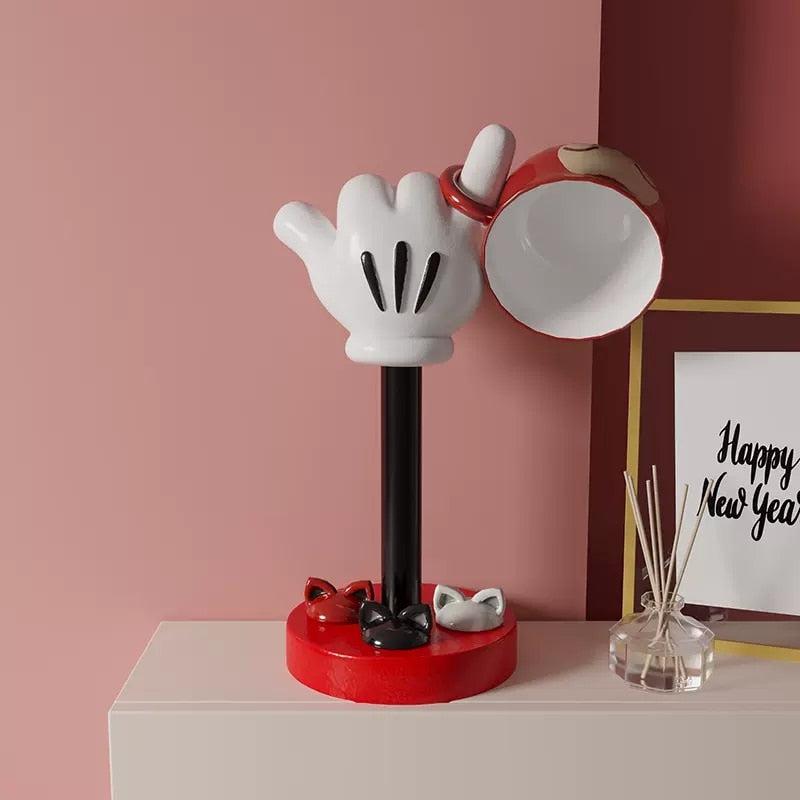 Disney Mickey Mouse Hand Figurine, Multi-Purpose Storage & Decoration, Iconic Design, High-Quality Craftsmanship, Organize Jewelry & Keys with Disney Charm