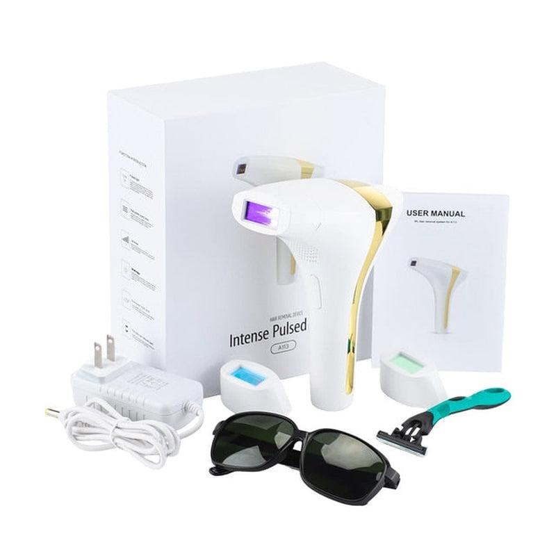 Advanced IPL Hair Removal System - Long-lasting Hair Removal for Women and Men, Body and Face, 900.000 IPL Flashes, 2 Modes, Salon-Like Results at Home